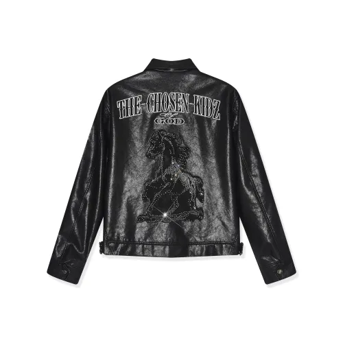 SSR Классический черный Унисекс Кожаные куртки