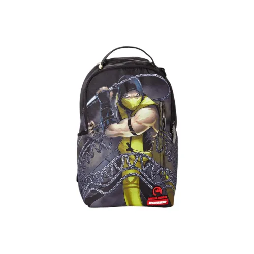 SPRAYGROUND MORTAL KOMBAT Коллаборация Значок Наклейка Рюкзак Унисекс Многоцветный