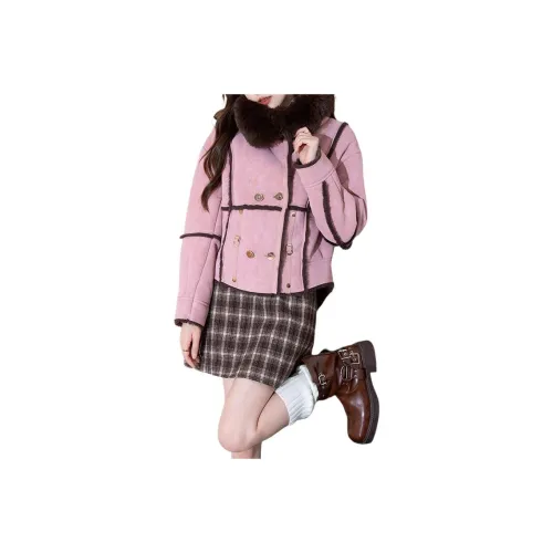 Tonlion Светло-розовый Женские Меховые изделия