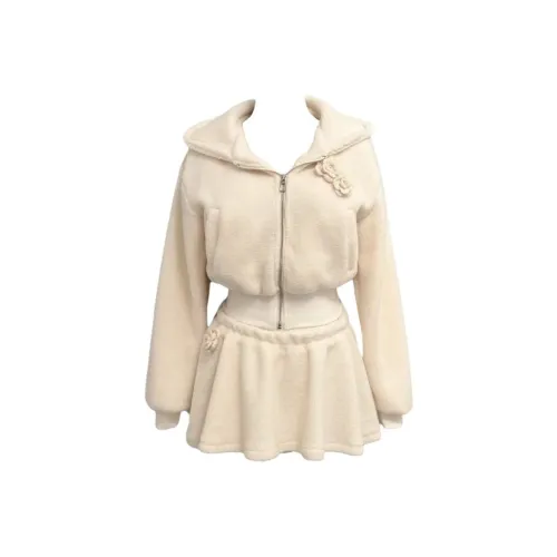 IQC Экрю Женские Комплекты с Юбкой