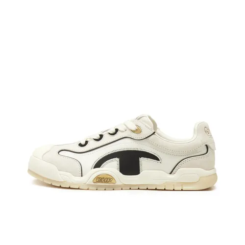 Champion Low Top Скейтборд Кроссовки Женские Молочно-белый Черный