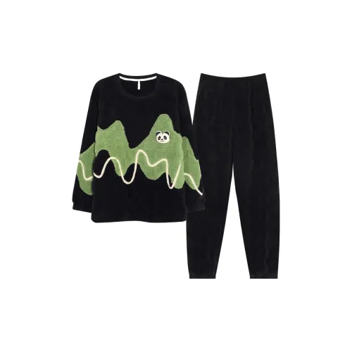 Gongdie Черный мужской комплект пижам