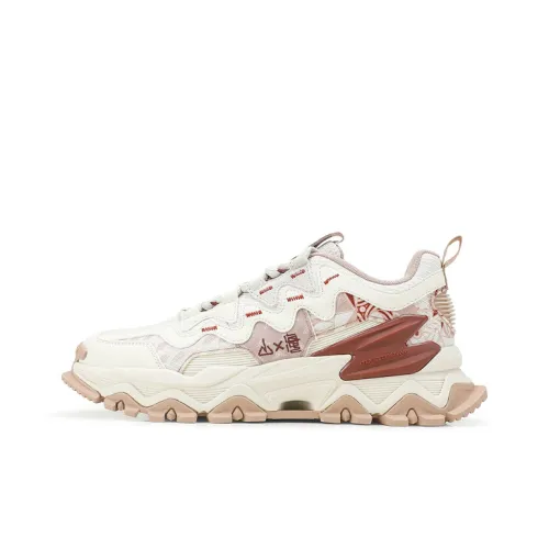 XTEP Низкий Топ Модные Спортивные Кроссовки Мужские Чайный Белый Коричневый Серый Коричневый