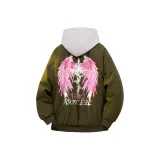 Армейский зеленый [MY1099 Утолщенный хлопковый пуховик](С подарками высококачественный плотный бело-серый свитшот с фотокемией)