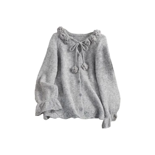 SIBAISHE Серый Женский Свитер