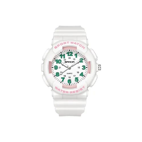 SANDA Кварцевый механизм TPU ремешок часы унисекс разноцветный циферблат