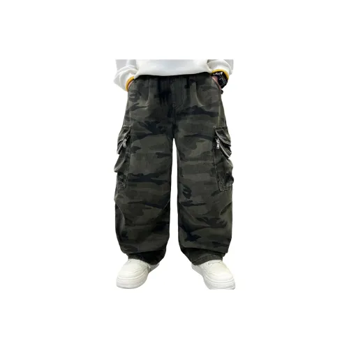 Rindu Зимние Карго Брюки Подростки Зеленый