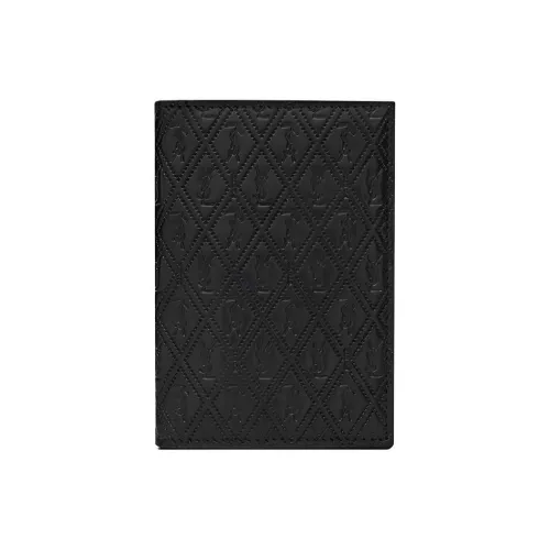 SAINT LAURENT Гладкая кожа Держатель для кредитных карт Мужской Черный