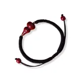 Браслет "Горлянка" Шнур - Черный