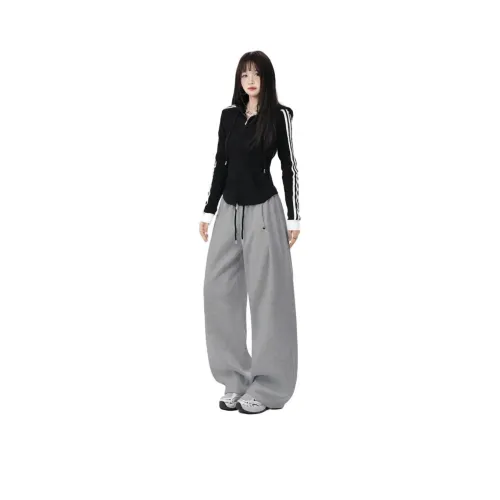 FLIM Черный и Серый Женские Повседневные Брюки