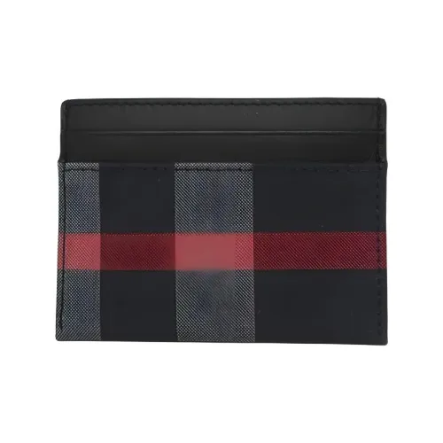 Burberry Хлопок лен смесь держатель для карт мужской черный