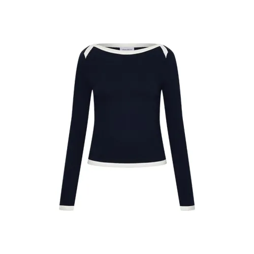 URBAN REVIVO Ink Синий Женская T-Рубашка