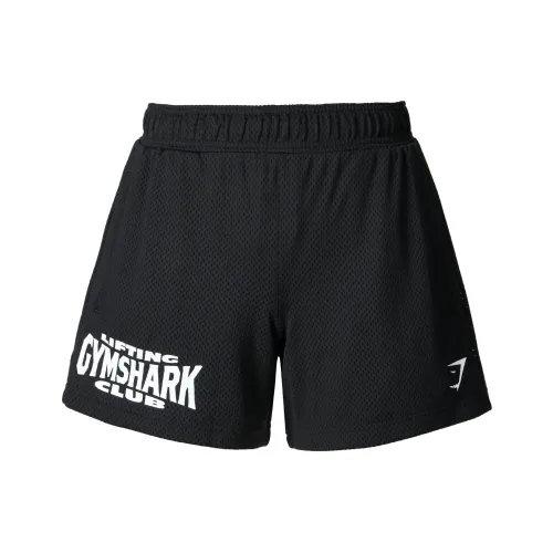 GYMSHARK Подъемный Клуб Сетка 5' Шорты Повседневные шорты Мужской Черный