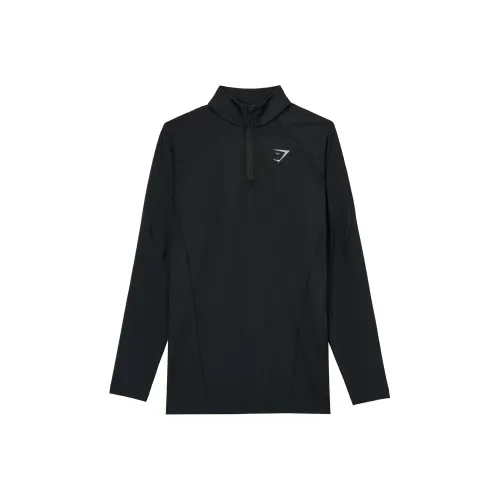 GYMSHARK Черные Мужские T-рубашки