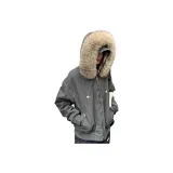 Армейский зеленый хлопковый пуховик