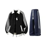 Чёрный + Тёмно-синий [с флисовой подкладкой]