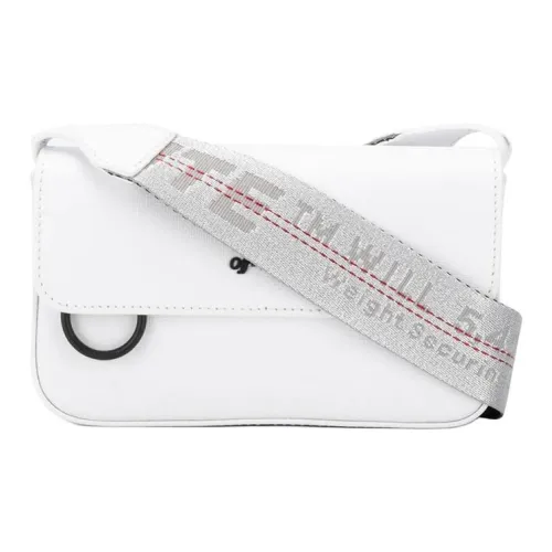 Off Белый Натуральная кожа Сумка через плечо Стандартная Унисекс Белый