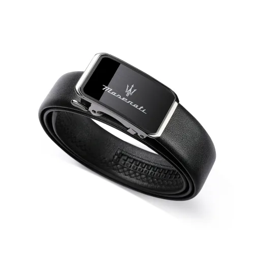 Maserati Коровья кожа Ремни Мужской Сплав Глянцевый 3,5 см Автоматическая пряжка