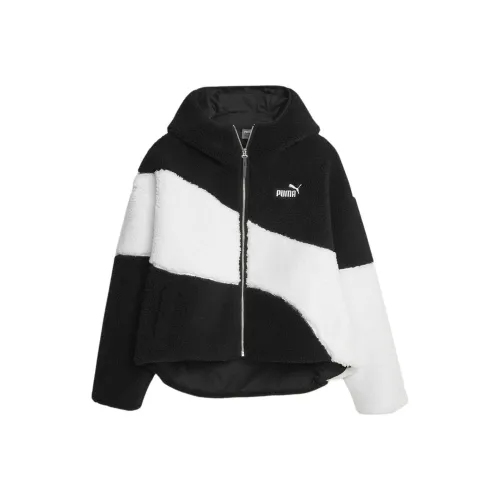 PUMA Big Cat Velvet Feel Куртка Женская Черная Белая