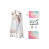 Синий, серый, клетка (рождественская коробка)