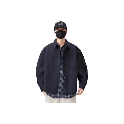 LH HOMME Темно-синие унисекс куртки