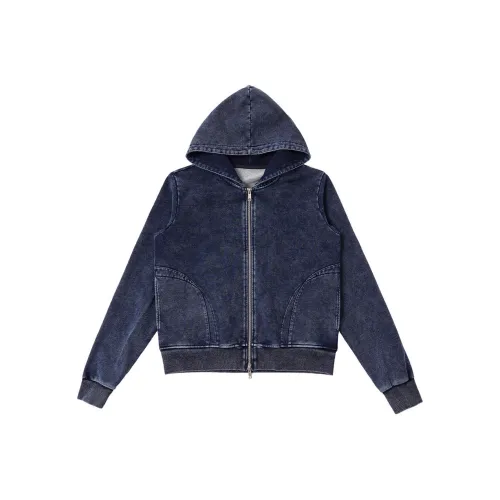 FAIRFAFO Темно-синий женский джинсовые куртки