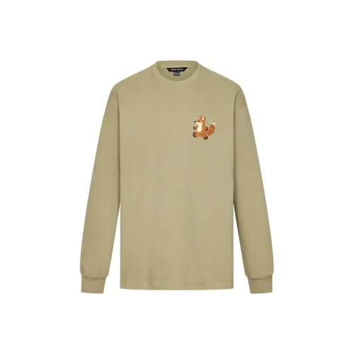 URBAN REVIVO Зеленый Хаки Мужская Футболка