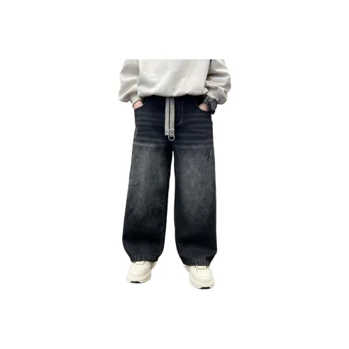 Yalu Черный флис с подкладкой CCH81619 Школьные джинсы