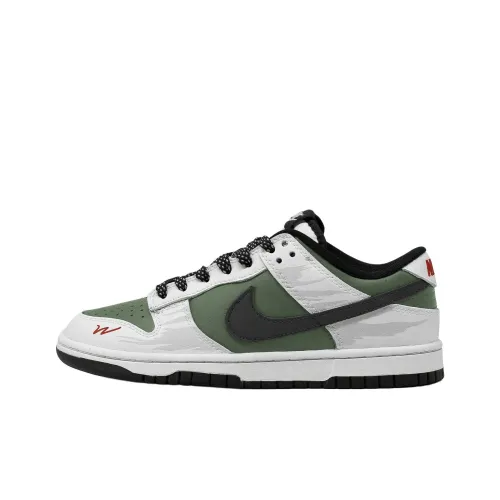 Nike Dunk Скейтборд Кроссовки Низкие Белые Зеленые Черные Мужские