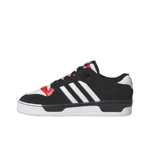 Adidas Originals Rivalry Slip Resistant Abrasion Resistant Дышащий Низкий Топ Скейтборд Кроссовки Мужские Черный Белый