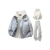 Moonlight Blue + Light Gray Pants + White Sweatshirt  
Лунный свет Синий + Светло-Серый Штаны + Белый Свитшот