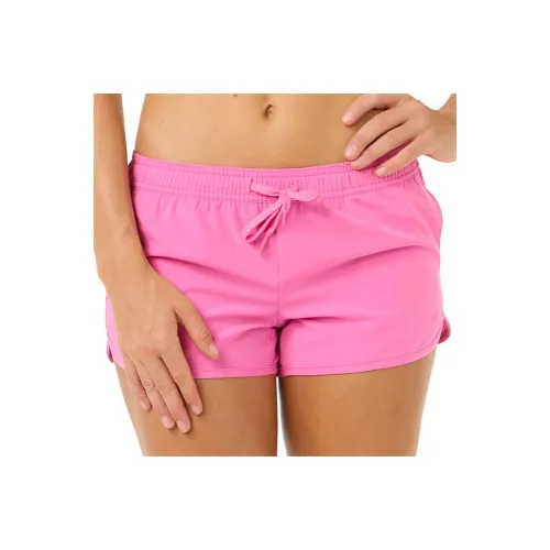 RIP CURL Pink Red Женские Повседневные Шорты