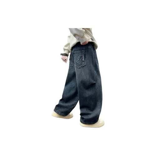 Yalu Синий Серый С флисовой подкладкой CCH91616 Школьные Джинсы