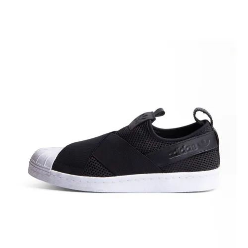 Adidas Originals Superstar SlipOn Slip On Легкий Низкий Топ Кроссовки для скейтбординга Женские Черные