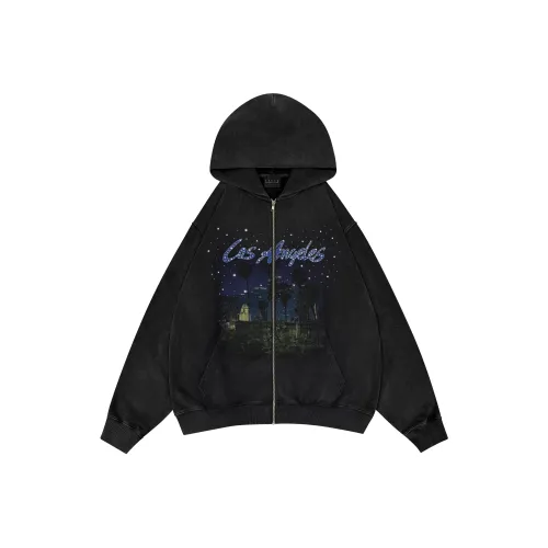 False Perception Промытый черный Унисекс Куртки