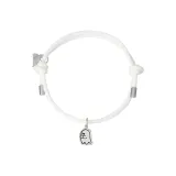 Жест сердца, Призрак, Женские, Белый, Браслет-шнурок