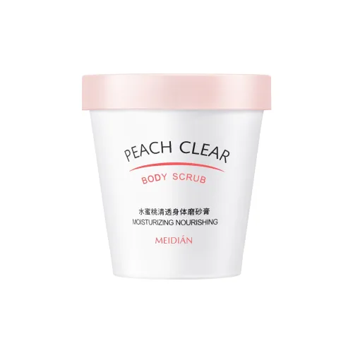 MEIDIAN Хайлайтер Медово-персиковый Скрабы для тела Мороженое Скраб Оптовая продажа Фрукты Аромат Отшелушивающий Глубокая очистка Успокаивающий