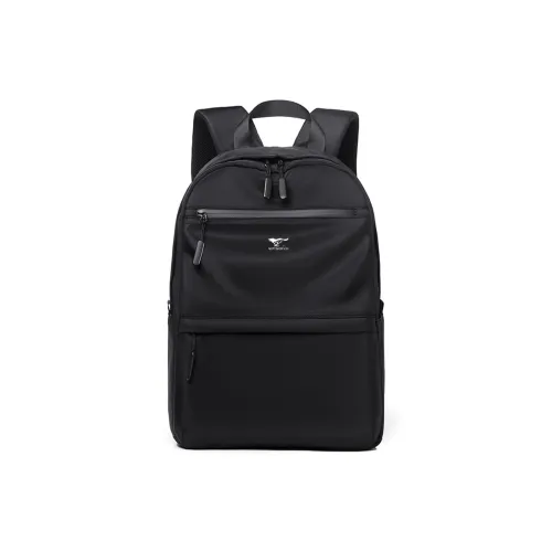 SEPTWOLVES Ткань Рюкзак Стандартный Мужской Классический Черный