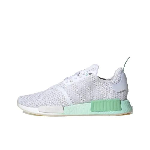 Adidas Originals NMD_R1 Slip-resistant Low Top Спортивная Повседневная Обувь Унисекс Белый Зеленый