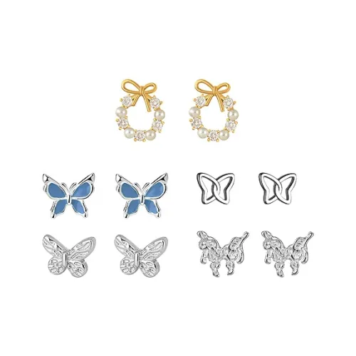 Asia Star Сплав Серьги-гвоздики Женские