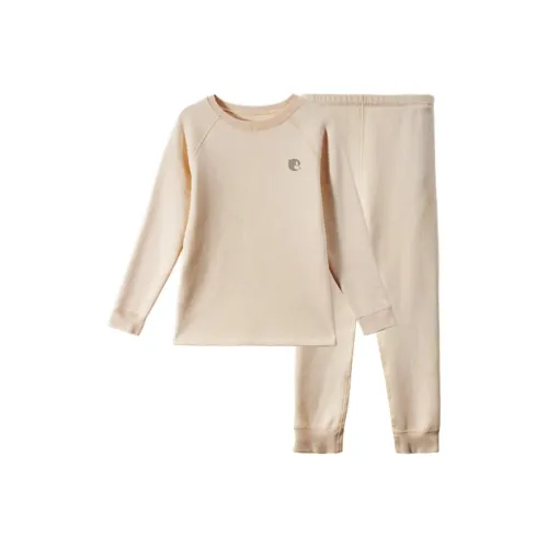 Euv Термический комплект нижнего белья минималистский стиль однотонный круглое лицо детский