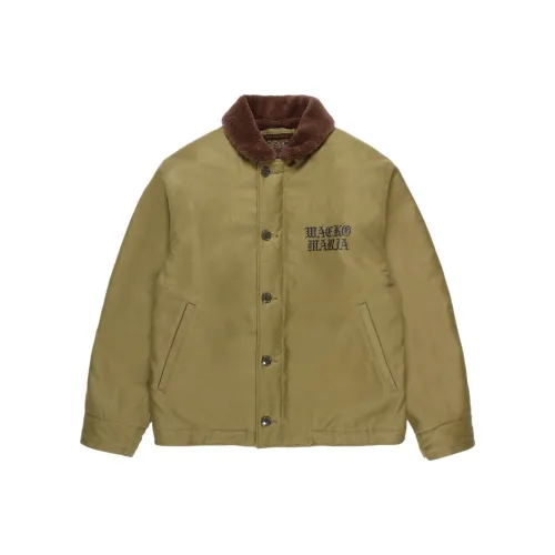 WACKO MARIA Совместное издание Fw25 Леопард Искусственный мех N 1 Deck Куртка Унисекс