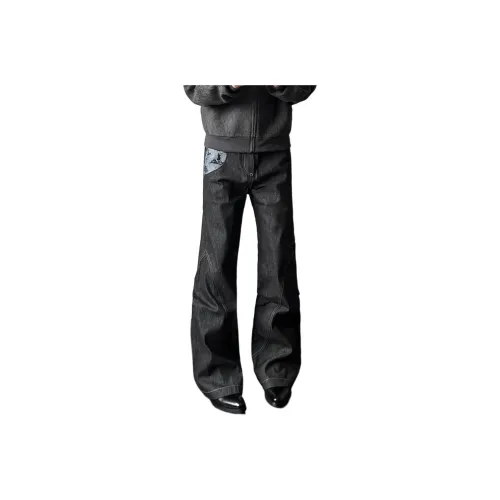 DEMAVIE Черные Унисекс Джинсы