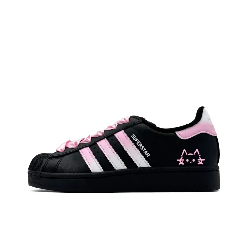 Adidas Originals Superstar 2 Moe Low Топ Детские Скейтбординги Розовый Подростки