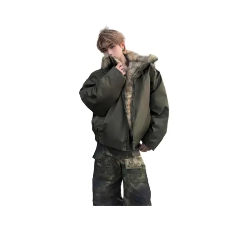 DEMAVIE Армейский зеленый унисекс пуховики