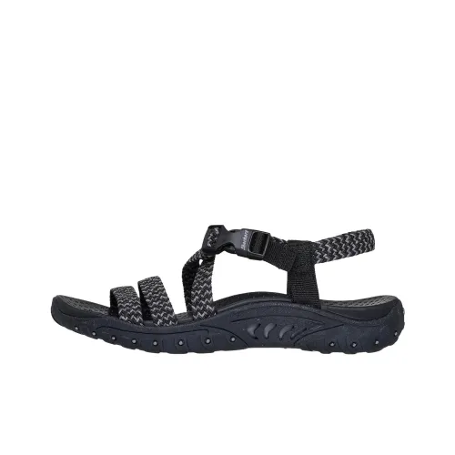 Skechers Reggae Пляжные сандалии Женские Черный Серый
