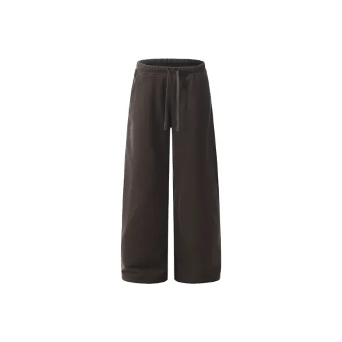 JZWSTUDIO Темно-коричневые унисекс повседневные штаны