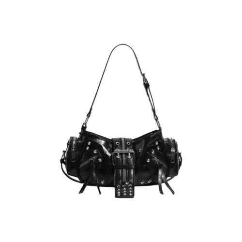 Worm's Home ПУ (полиуретан) Сумка через плечо Женская Черная