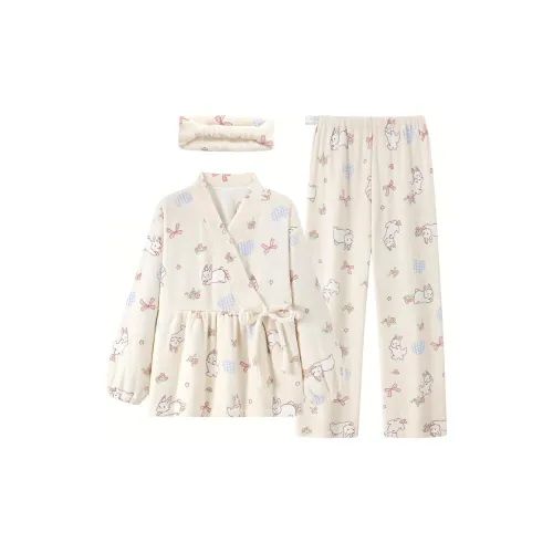 Gongdie Бежевый Женские Пижамные Комплекты