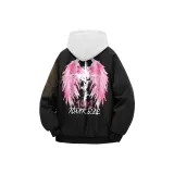 Black Jacket (В комплекте с высококачественным тяжелым белым и серым свитшотом Фотиния)